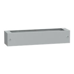 Zoccolo in poliestere tipo ZA per PLA/PLAT H200xL1000xP320 RAL 7035