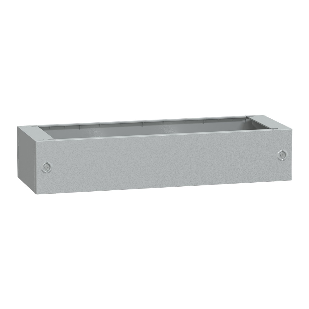 Zoccolo in poliestere tipo ZA per PLA/PLAT H200xL1000xP420 RAL 7035