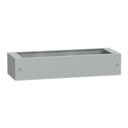 Zoccolo in poliestere tipo ZA per PLA/PLAT H200xL1000xP420 RAL 7035