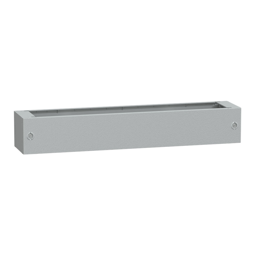 Zoccolo in poliestere tipo ZA per PLA/PLAT H200xL1200xP320 RAL 7035