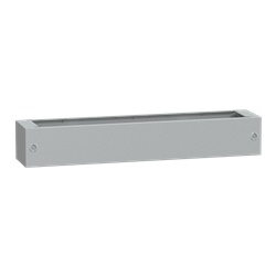 Zoccolo in poliestere tipo ZA per PLA/PLAT H200xL1200xP320 RAL 7035