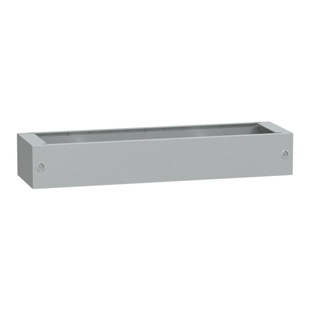 Zoccolo in poliestere tipo ZA per PLA/PLAT H200xL1200xP420 RAL 7035
