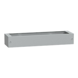 Zoccolo in poliestere tipo ZA per PLA/PLAT H200xL1200xP420 RAL 7035