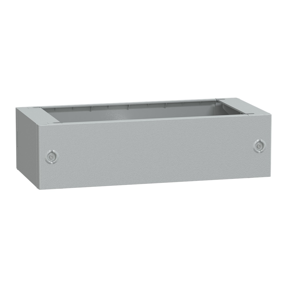 Zoccolo in poliestere tipo ZA per PLA/PLAT H200xL700xP420 RAL 7035