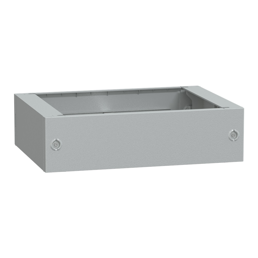 Zoccolo in poliestere tipo ZA per PLA/PLAT H200xL700xP620 RAL 7035