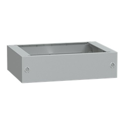 Zoccolo in poliestere tipo ZA per PLA/PLAT H200xL700xP620 RAL 7035