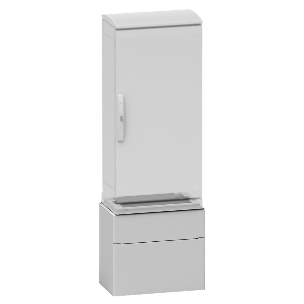 Zoccolo in poliestere per PLAZ(T) H500xL1035xP310 RAL 7035