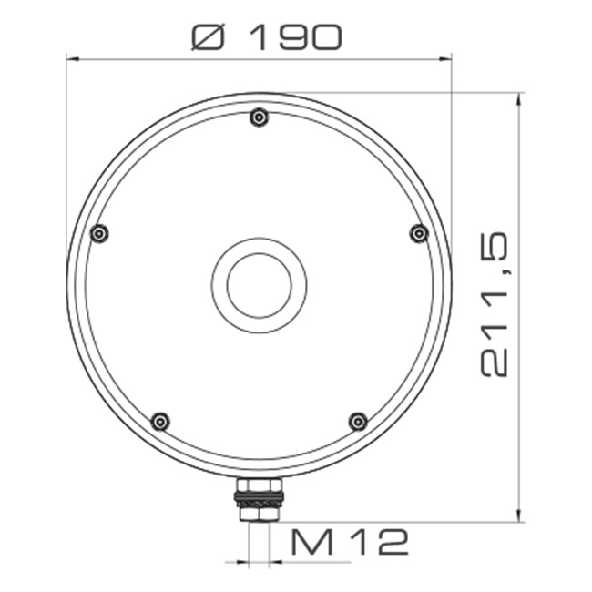 FAROLAMP X P     V12/24DAC RED