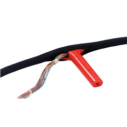 Calza avvolgente antifiamma Bind-It RW 25mm poliestere nero 25m protezione cavi elettrici