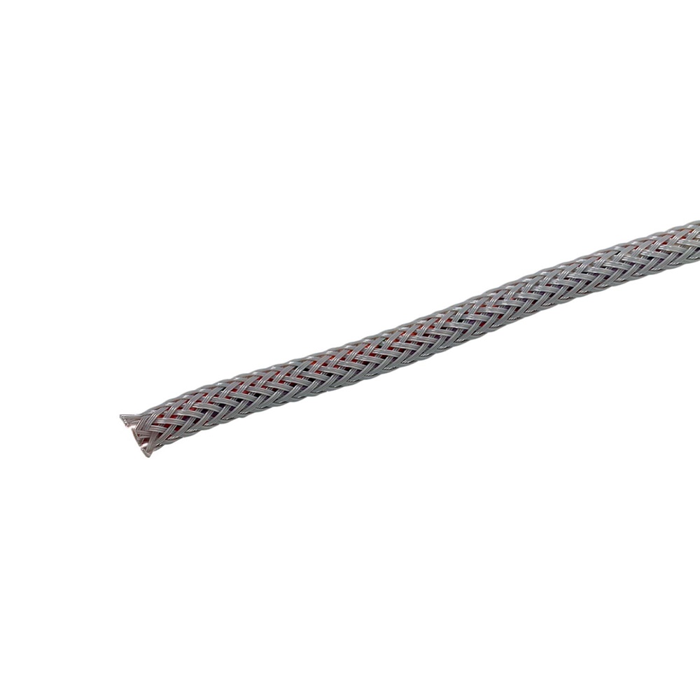 Calza trecciata grigia diametro 40mm lunghezza 25m per protezione cavi elettrici