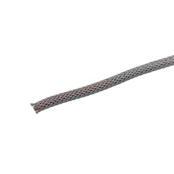 Calza trecciata grigia diametro 40mm lunghezza 25m per protezione cavi elettrici