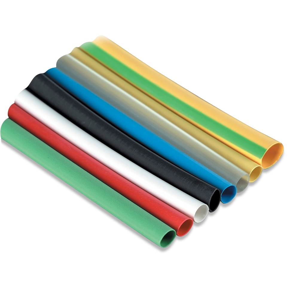 Pellicola termorestringente 38mm grigia 30m isolamento protezione elettrica professionale