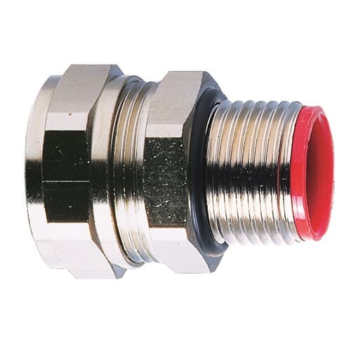 Raccordo diritto ottone nichelato 25mm filettatura 3/4 NPT per impianti elettrici