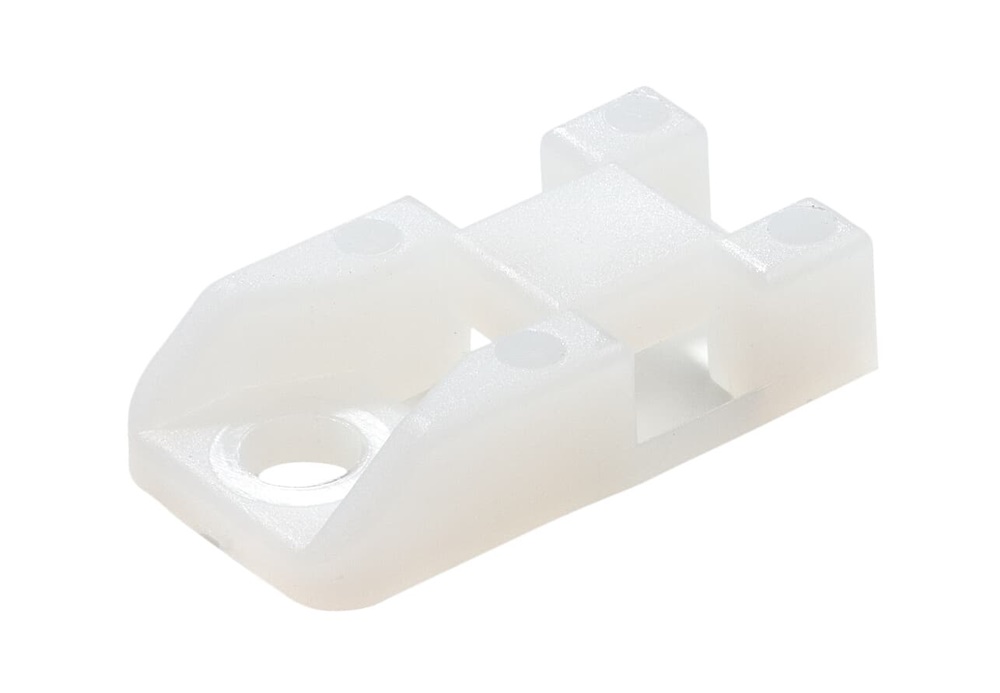 Base montaggio in nylon PA6.6 compatta 13x24mm per applicazioni elettriche professionali fissaggio viti VITEM4