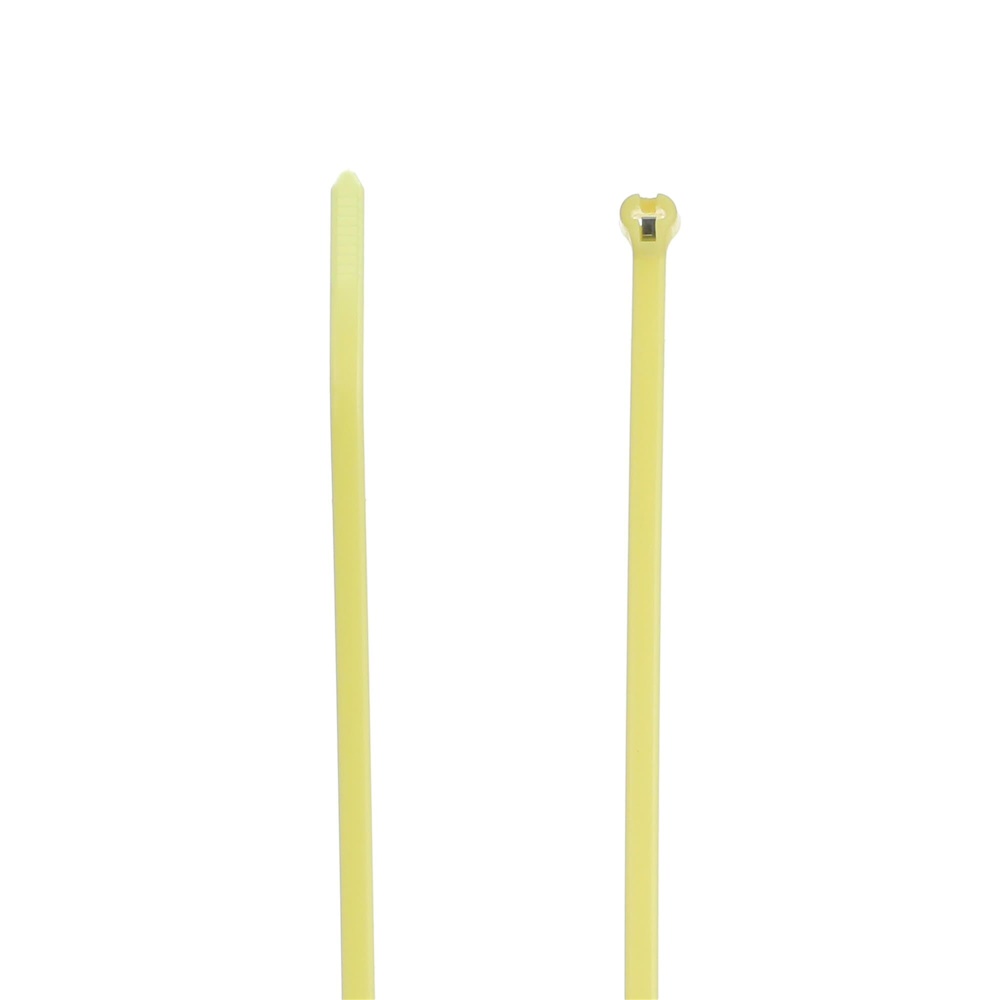 Fascette fissaggio nylon giallo 3,6x284 mm resistenza 40 lb per cavi elettrici 1000 pezzi