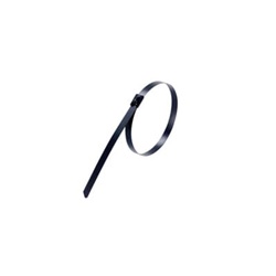Fascetta in acciaio inox 316 rivestita nero 4,6x200mm resistenza 100lb uso interno esterno
