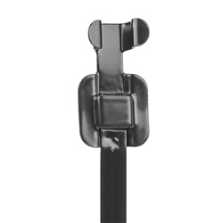 Fascetta riapribile acciaio inox 5x330mm rivestimento nero resistente UV e temperature fino 150°C