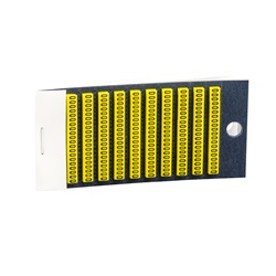 Etichetta verde clip-in con carattere numerico 3 - set di 200 - 