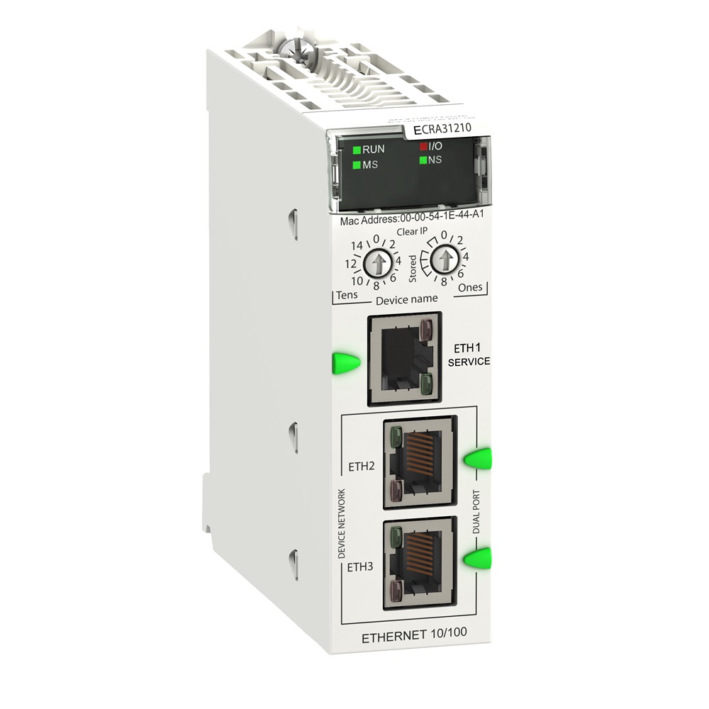 Comunicatore Modicon X80 per EIO Drop con backplane Ethernet
