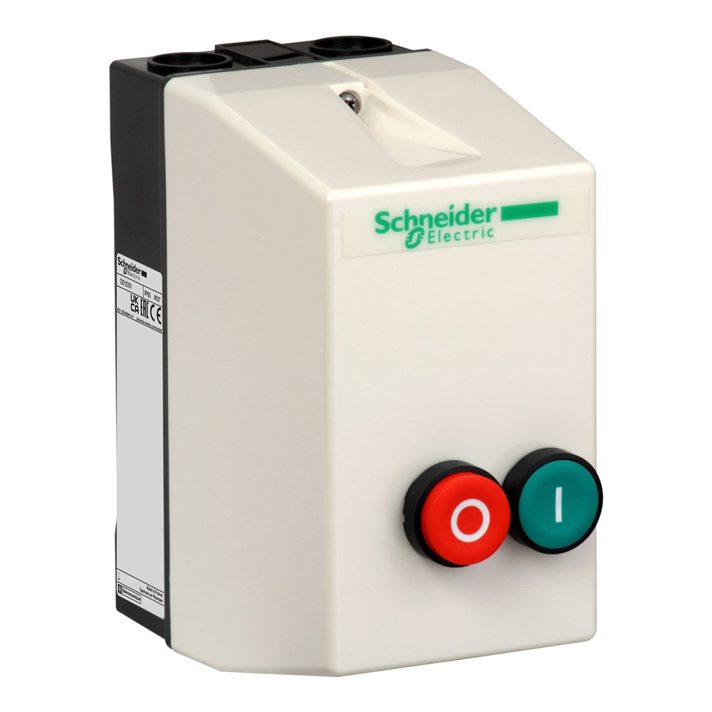 Cassetta vuota TeSys - per LE1 D18 D35 - Con pulsanti luminosi rosso/verde