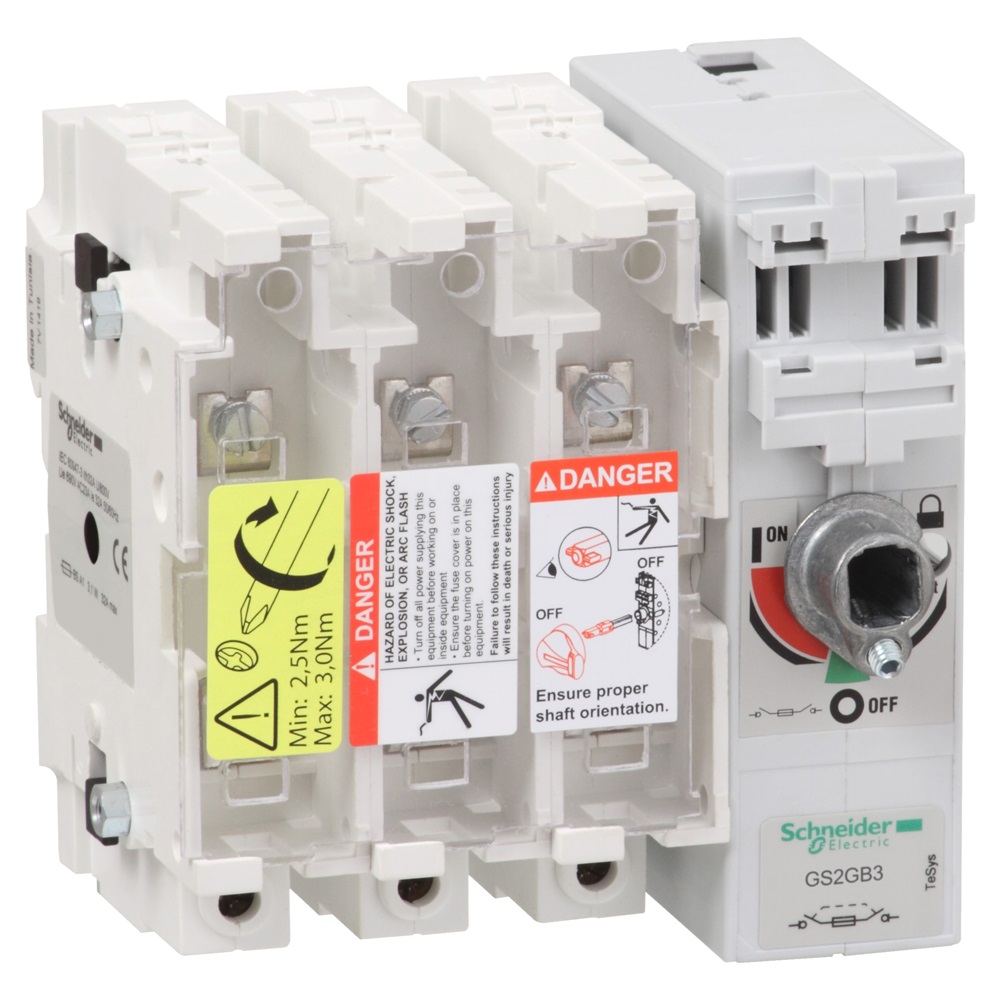 Corpo int. sez. con fusibile TeSys GS2G - 3 poli - 63A - DIN A2, A3