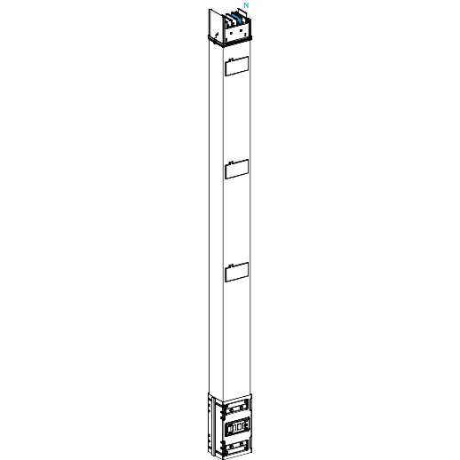 Canalis - Elemento di colonna - 1000 A - 2 m - 3 uscite con der.