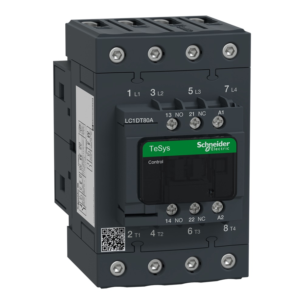 Contattore TeSys LC1D - 4 poli - AC3- 440V AC - 80A - 415V AC