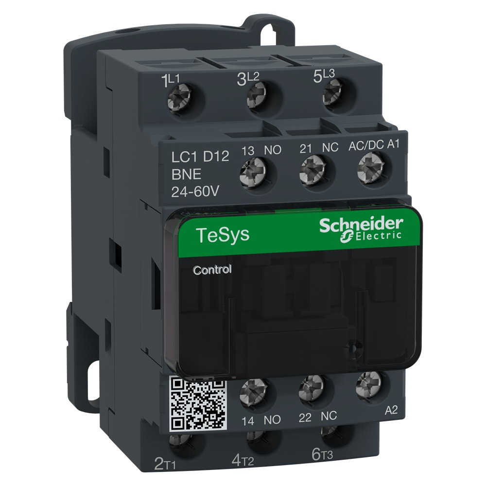 TeSys D Green contattore - 3P - <= 440 V - 12 A AC-3 - 24...60 V AC/DC