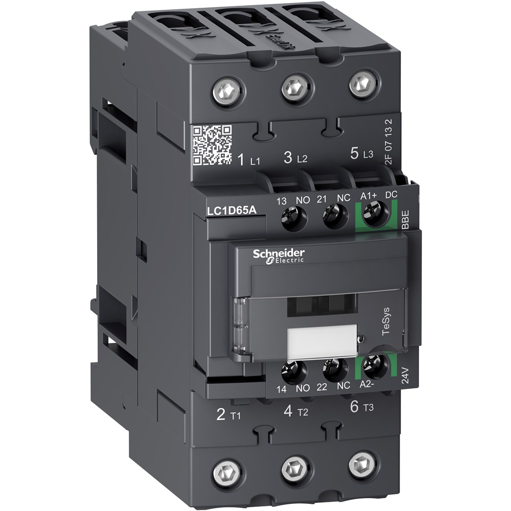 TeSys D Green contattore - 3P - <= 440 V - 65 A AC-3 - 24 V DC