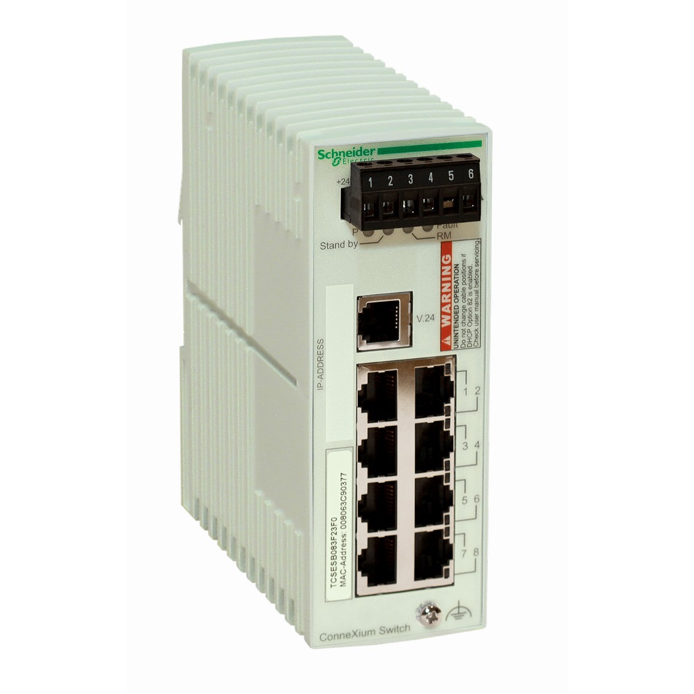 Switch gestito base Ethernet TCP/IP - ConneXium - 6 TX / 3 FX - multimodale