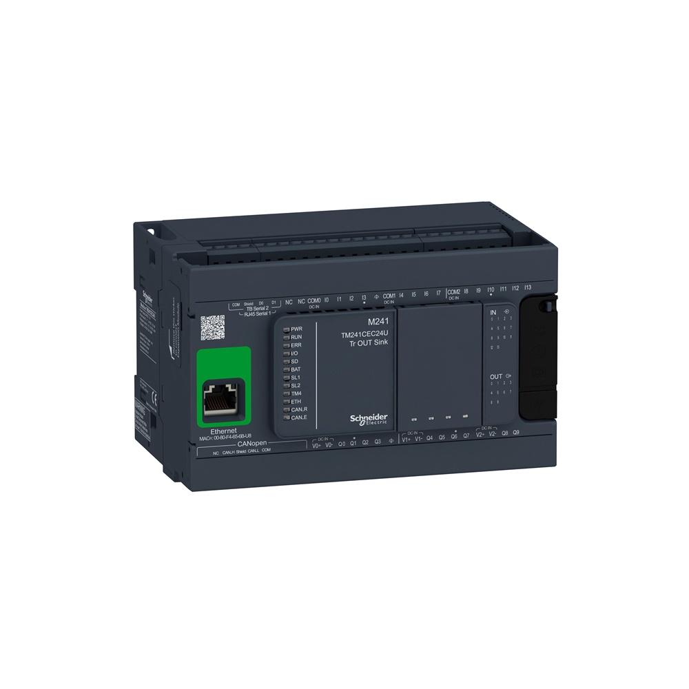 Controllore 14IN 10OUT transistor NPN CAN Ethernet M241
