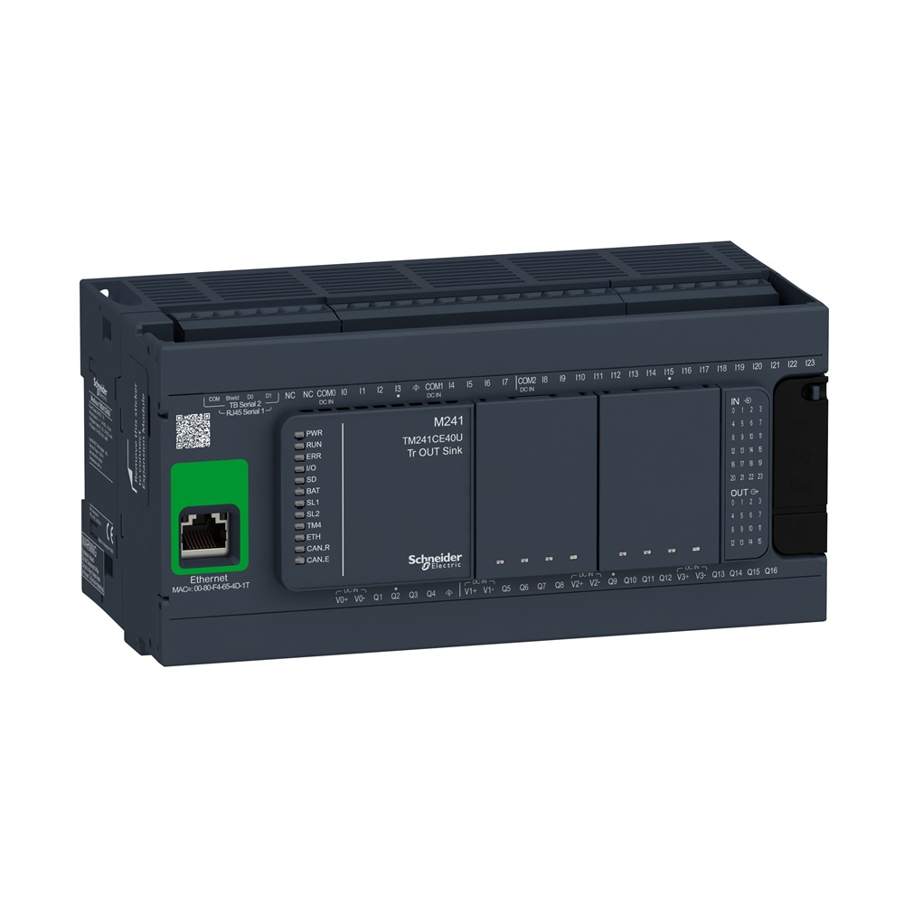 Controllore 24IN 16OUT transistor NPN Ethernet M241