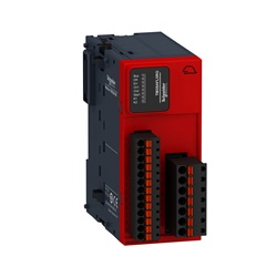 Modulo di sicurezza per plc TM2xx, 2 funzioni, CAT3, terminali a molla