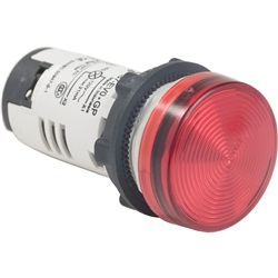 Lampada spia - LED - rosso - 120 V