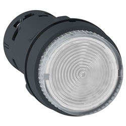 Pulsante luminoso - LED - ad impulso - 1 NO - trasparente - 24 V