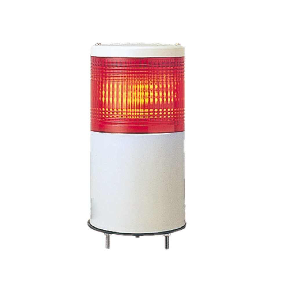 Harmony XVC, Colonna luminosa monoblocco precablata, plastica, rosso, Ø40, montaggio diretto su base, luce fissa, IP54, 24 V AC/DC