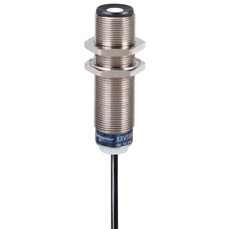 Sensore ultrasonico in metallo M18 Sn 50 mm NPN NA cavo 2 m