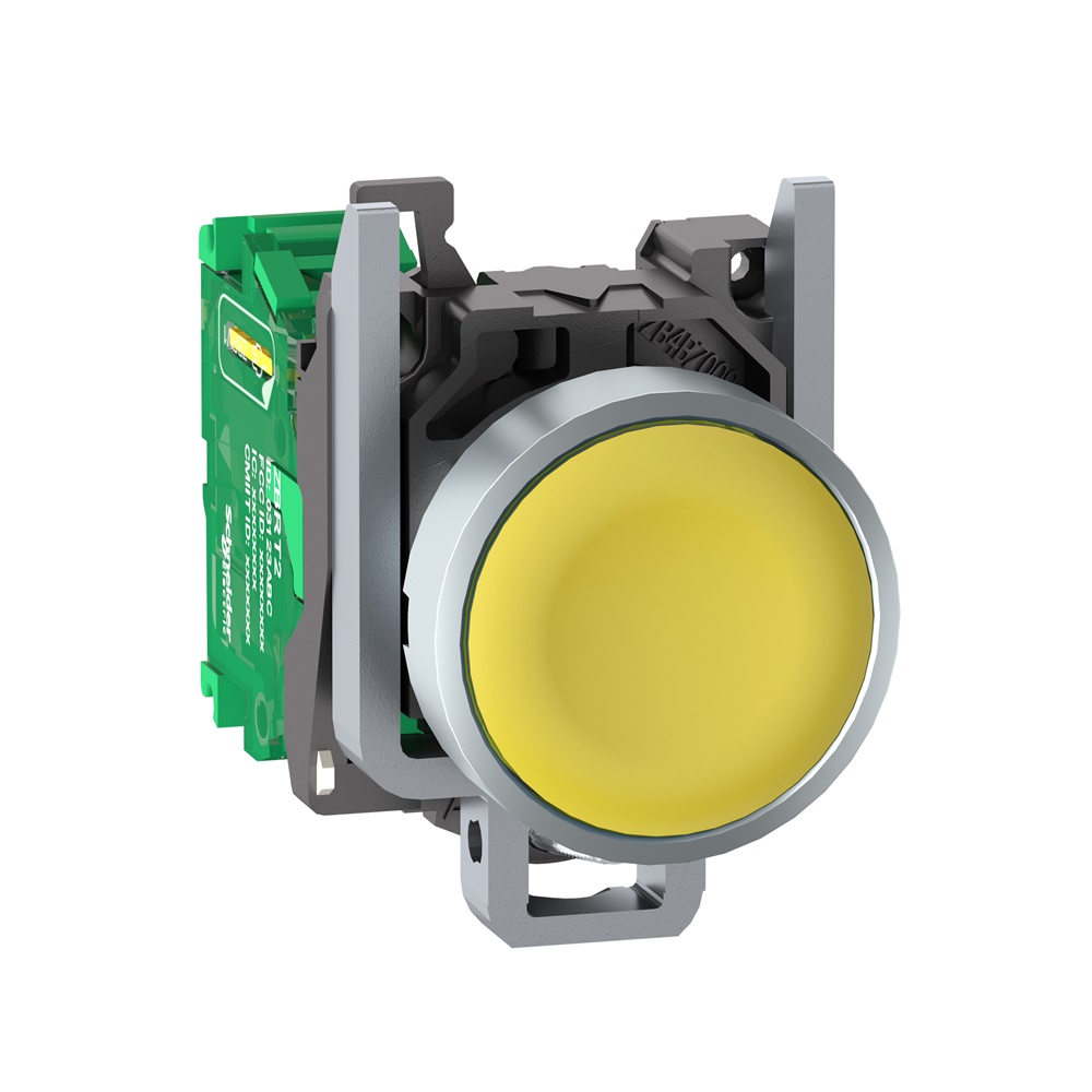 Pulsante trasmettitore Ø22mm - in metallo - blu