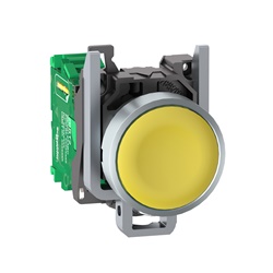 Pulsante trasmettitore Ø22mm - in metallo - blu