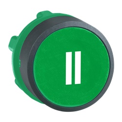 Testa pulsante Ø22 - ad impulso - verde - filoghiera - ii