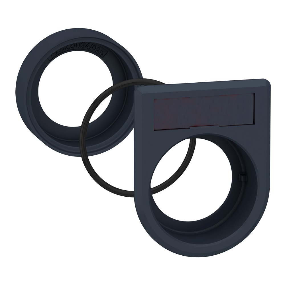 Kit filo pannello, plastica, per puls lumin e selettore 8×27 portaetichetta 8×27