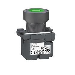 Pulsante trasmettitore completo ZB5R, capsula verde, simbolo I