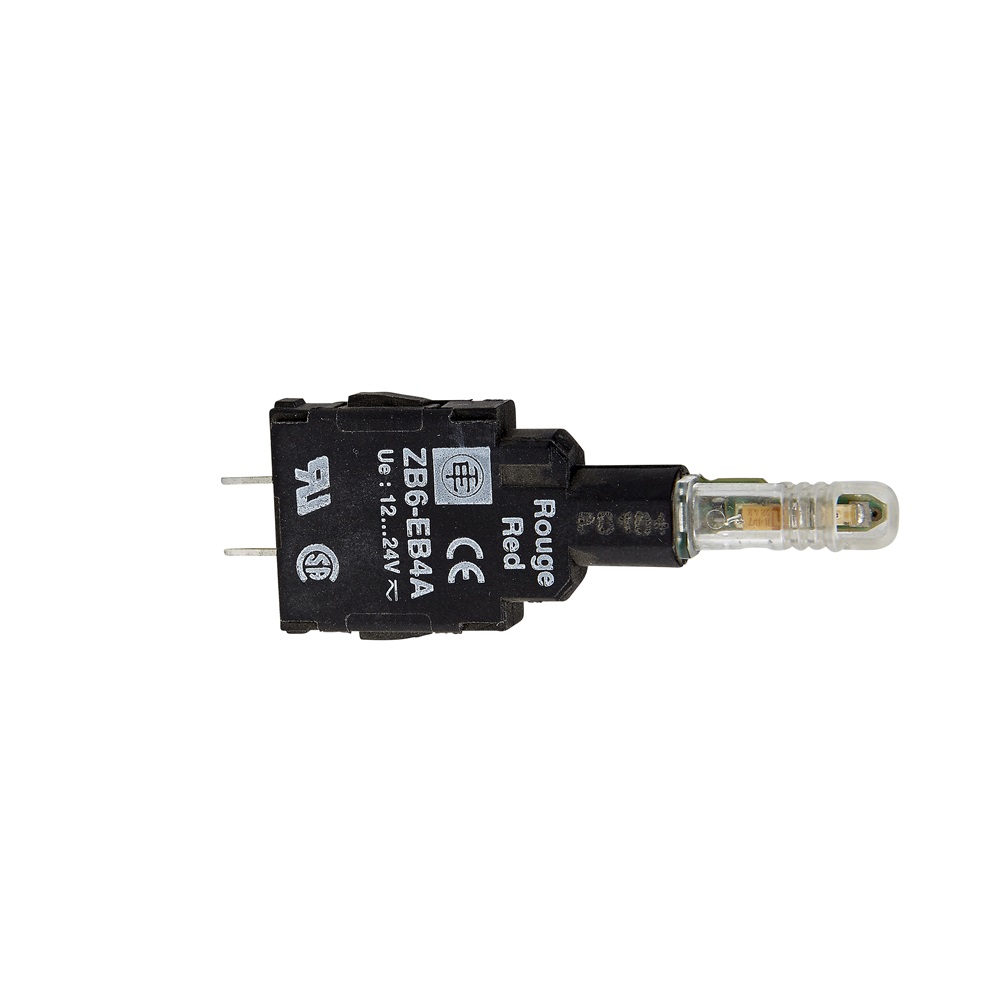 Corpo lampada spia - ZB6 - LED integrato verde - 12-24 V