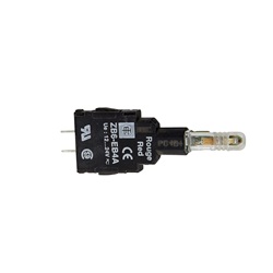 Corpo lampada spia - ZB6 - LED integrato verde - 12-24 V