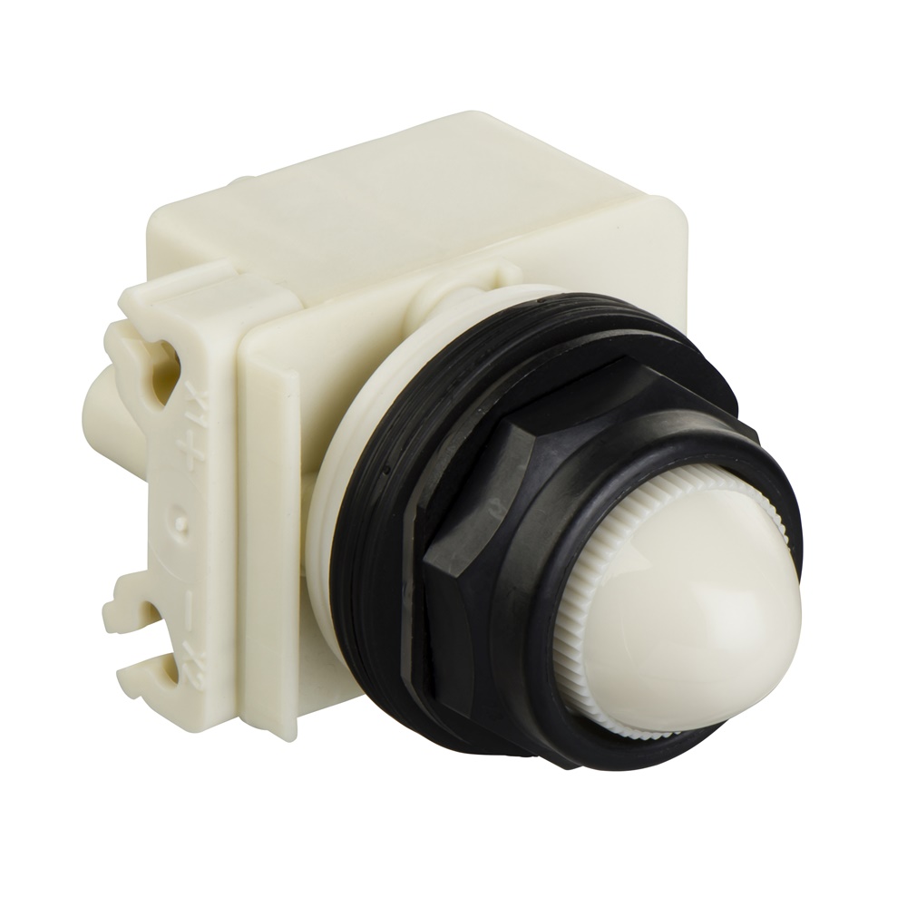 Lampada spia Ø30 - bianca - LED BA 9S - 120 VAC - IP66