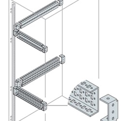 Traverse scatolate acciaio H100 L800 per quadri elettrici industriali