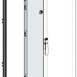 Porta cieca resistente 1800x200 mm per armadi automazione