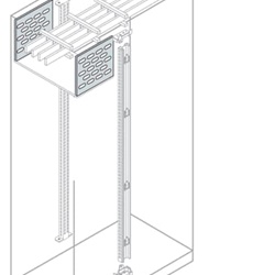 Segregatore verticale barre e cavi 200x400mm per quadri elettrici industriali