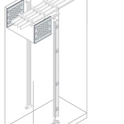 Segregazione verticale barre struttura L 200x600mm per quadri automazione