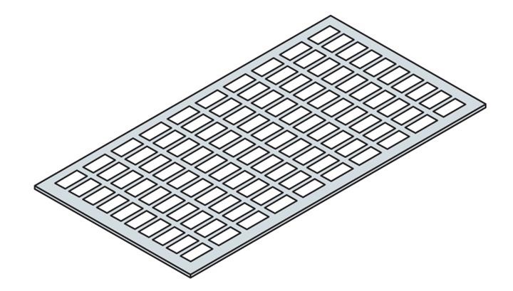 N.20 PORTAETICHETTA 29MOD DIN L 525